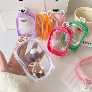 INS Style Gashapon Doll Transparent Storage Bag Anime Related Goods Display Bag PVC Cartoon Doll Backpack Pendant Holder