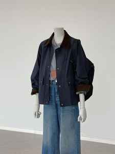 Chao Level Recommendation Spring Style Loose Fit Workwear Inspired Jacket Womens Leader Color Block Design Casual Coat