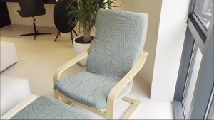 1Pc Leaves Jacquard Recliner Chair Cover Elastic All Inclusive Armchair Cover Single Poang Chair Pad Slipcover for Living Room