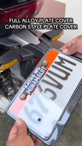 Universal motorcycle license plate frame for PH LTO size with durable aluminum alloy easy install