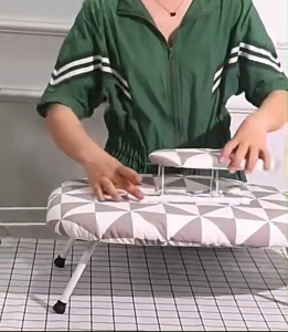Portable folding desktop ironing board household ironing board