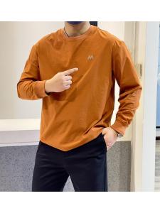 Japanese Style High Street Lightweight Quick-Drying Breathable High Elastic Autumn Thin Men round Neck Sweatshirt Outdoor Functional Casual T-shirt