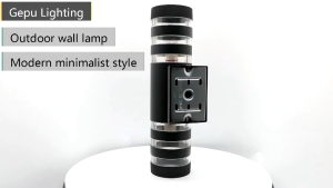 Outdoor Wall Lamp Courtyard Lamp Double Head Multilayer Transparent Aluminum Alloy LED Lamp