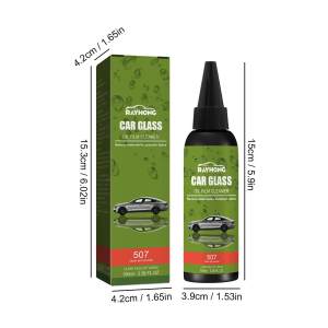 Car glass oil film cleaning agent windshield maintenance degreasing and anti-rain defogging cleaner
