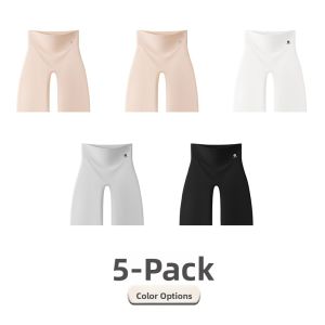 Miiow | Ice Silk Safety Pants Women Summer Thin Five-Quarter Yoga Riding Shorts High-Waist Fitness Exercise Breathable Underwear Briefs