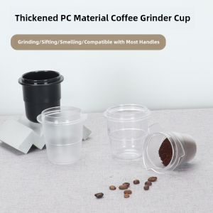 Thickened Italian Style Hand-Poured Coffee Bean Grinder with Catch Cup Scent Cup Catch Powder Bowl Universal 51mm Dosing Cup