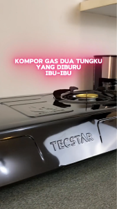 TECSTAR Kompor Gas 2 Tungku Stainless Anti Lengket (TG-688 CSA)