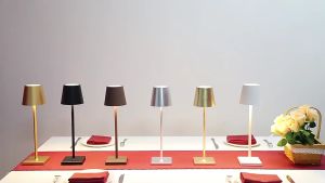 Rechargeable Dimming Desk Lamp 5000mAh Portable LED Table Lamp for Restaurant Bedroom Bars Home Patio