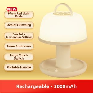 DIANJIA | Nursing Baby Sleep Red Light Soft Glowing Night Light USB Plugged In