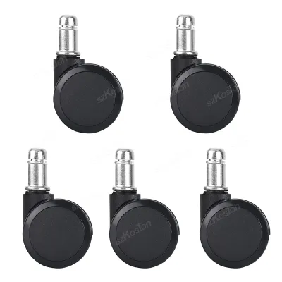 5 Chiếc 2-inch Đa Năng Tắt Tiếng Ghế Văn Phòng Bánh Xe Bánh Xe Hạng Nặng Xoay Bánh Cao Su Phanh Cho Đồ Nội Thất Thay Thế Con Lăn