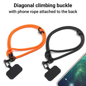 10mm Thick Rope Phone Lanyard Crossbody Strap with Metal Hook & Patch for All Phones⚡PH deliveryIn stock⚡
