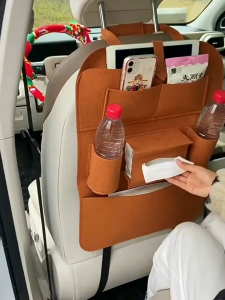 Beg Simpanan Tempat Duduk Kereta Multi Pocket Car Back Seat Organizer Hanging Tissue Bottle Cup Holder Compartment Storage Assesori Beg Kereta 汽车座收纳袋