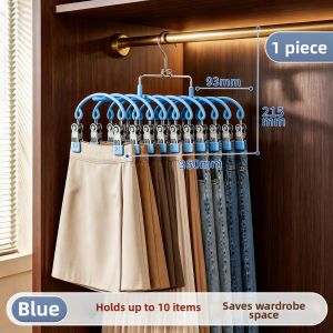 Joybos | Non-marking Hanger for Pants and Skirts With Clips