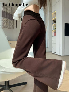La Chapelle | Brown Fleece Lined Bootcut Pants Slimming