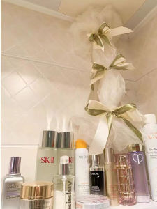 European Style Decorative Cover up for Air Conditioning And Heating Pipe Cream Butterfly Knot Pipe Cover Dust Proof Protector