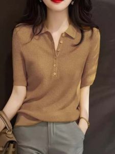 Áo Sơ Mi Cổ Polo Ôm Body Tay Ngắn