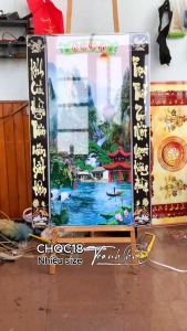 Tranh treo tường cửu huyền thất tổ hồng phúc tổ tiên tráng gương Tranh trang trí phòng thờ bàn thờ tổ tiên CHQC18