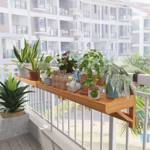 TMCG | Foldable Corrosion-resistant Wooden Hanging Plant Shelf