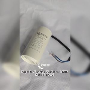 Kapasitor Running 70 uF Merek DBS Kondisi BARU
