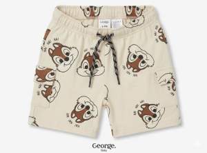George Boyshorts with cartoon chipmunk print drawstring waist.
