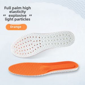 Ultra Soft Sport Shock Absorption Sweat Absorbing Anti Odor Comfortable Men Women Shoe Insoles Breathable High Elasticity