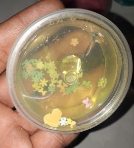 Một Hộp Slime đặc có trọng lượng từ 30 gam đến 40gam
