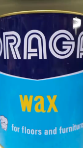 Draga wax แว็ก แว็กซ์ขัดพื้น ขัดพื้นไม้ ขัดให้พื้นไม้เงางาม ขนาด 3.2 Kg.