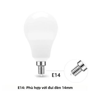 Bộ 6 Bóng Đèn LED E27/E14 220V AC Độ Sáng Cao 3W-20W Bóng Đèn Tiết Kiệm Năng Lượng Cho Phòng Khách Nhà 270 °   Góc Chiếu Sáng