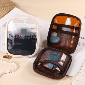 Makeup Bag for Women Portable Storage Bag Coin Pouch Charging Cable Storage Case Skincare Products Toiletries Bag