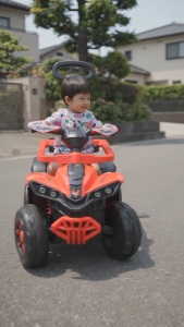 TurboTrail Mini 4x4 – Kids Electric Ride-On Adventure ATV with Parent Push Handle