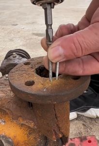 Paket 2Pcs Mata Bor Obeng Sekrup Driver Plus + PH2x65mm With Magnet Holder Dan Blackfoot Mata Sock Roffing Hex Nut Sok 65X8mm Baja Ringan Gypsum Plafon