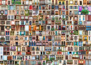Window of The World 500/1000/1200/2000PCS Puzzle Paper High Difficulty Paper Adult Puzzle Decompression Toy Gift High Difficulty