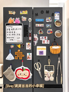 แขวนแม่เหล็กกับกระดานเย็น ทรงไม่มีรอย แขวนอยู่บนผนัง รูปตัวอักษรแม่เหล็ก แขวนของในครัว เครื่องมือเก็บของในครัว