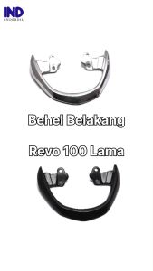 Behel Belakang Karet Alumunium Revo 100 Lama Old Handel Handle Hendel Hendle Pegangan Tangan Begel Breket Bracket Besi Jok Jox