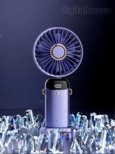 Mini Fan Portable Fan 10000mAh Battery Rechargeable Usb Fan Strong Wind Cooling Fan Wearable Hanging Neck Fans 5 Speeds