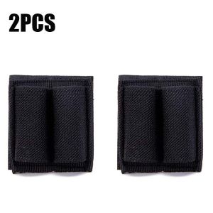 Tactical Patch 2-Round Holder Adhesive 2 Hole Cartridges Hook Loop Patch Hunting Rifles M4 Shotgun Bullet Pouch