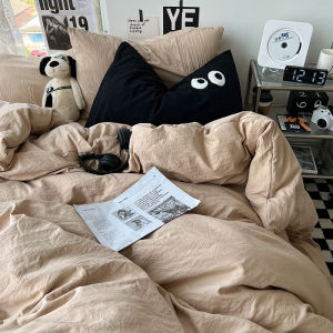 Japanese Style Soft Single Bedding Cover 1.5m Size 180x220cm Dormitory Single Double Bedding Cover Comfortable Fabric