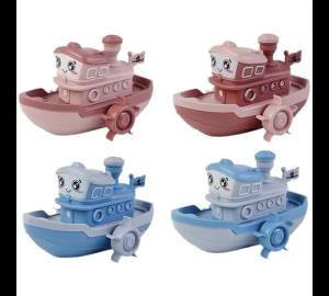 Clockwork Steamer Toy Funny Windup Steamship Tub Toy Steamboat Water Toy Clockwork Boat Pool Toy For Baby Bath Toys