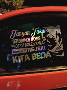 stikercuting stiker kata-kata stiker mobil stiker cuting timbul