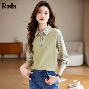 puella | New Season Long Sleeve Stylish Design French Chic Stripe Shirt
