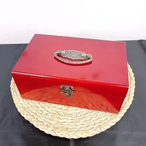 Ancient Style Wooden Multi-function Sewing Box