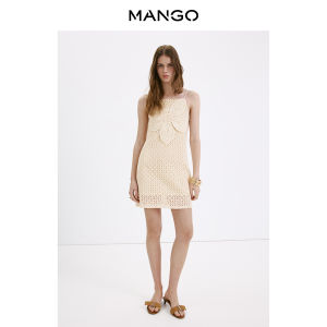 Mango | Váy Ngắn Nữ Thêu Hoa 3D