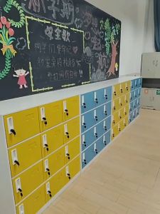 Kindergarten Schoolbag Cabinet Classroom Student Cabin Iron Sheet Colorful Wardrobe Storage Locker Storing Cabinet