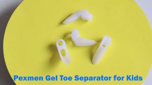 Pexmen 2/4Pcs Child Gel Toe Separator Protector Hallux Valgus Orthosis Foot Care Kids Silicone Bunion Pads Straightener
