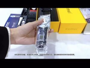 Alat Cukur Rambut Elektrik Hair Clipper Professional Cordless Transparant Mesin Cukuran Kemei KM 2137