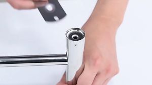 L40/50/60CM Stainless Steel Wall Mounted Single Rail Pole Towel Rack  Hanger Rod Bar For Toilet Bathroom