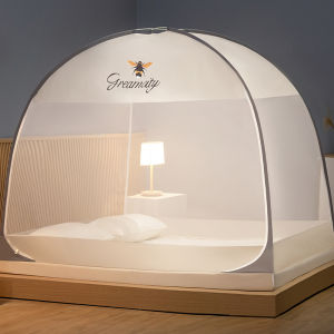 KAMONI | New Children Safe Dustproof Easy-to-Set-Up Mongolian Tent Mosquito Net Double Doors