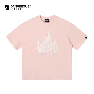 dangerouspeople | Embroidery Short Sleeve Loose Cotton T-Shirt