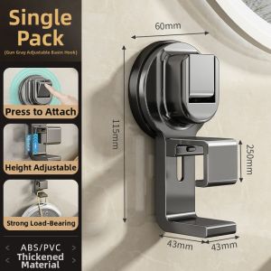 youqin | Suction Cup Bathroom Storage Rack Space-saving