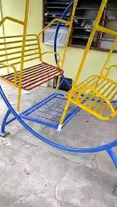 🇲🇾 3V JM650 Jumbo Deluxe Kids Adult Outdoor Metal Solid Garden Kiddie Swing Chair Children Playground Toy Buaian Taman